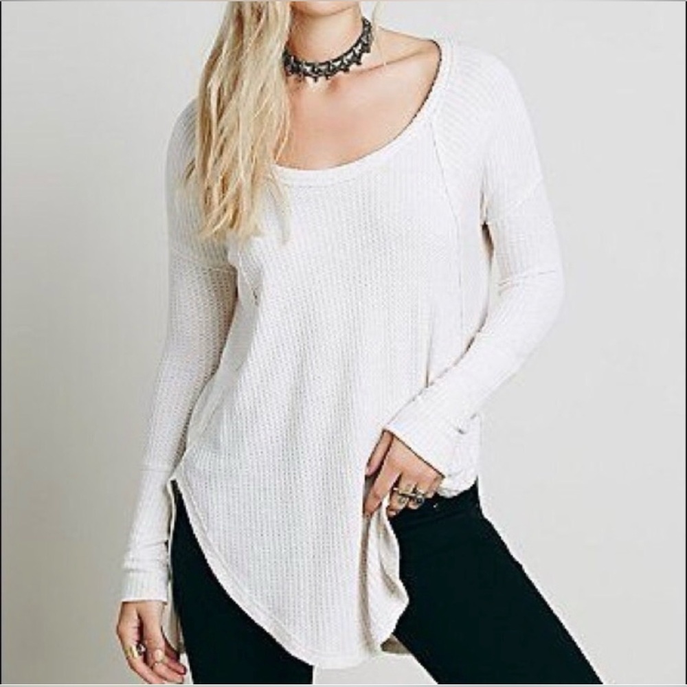 Free People Size M White Ventura Thermal
